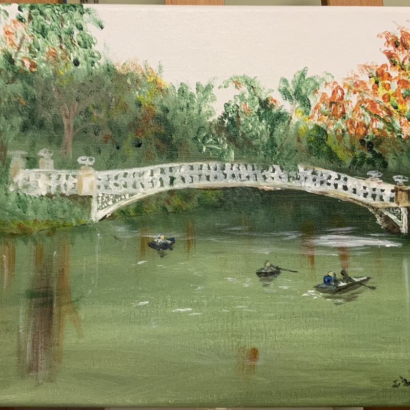Central Park Rowing
11x14
Acrylic on Canvas
Painted 31 May 2026